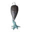 Grande statue en bronze sur une branche - taille: L 29 po x l 29 po x H 74 po