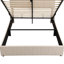 Lit de rangement hydraulique beige pour une charmante grande chambre à coucher en beige, taille convenable-2133159561-2133159566