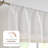 Brigitte Embroidery Eyelet Scalloped Edge Valance Neutral Single 52x18
