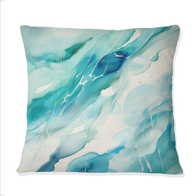 Coussin décoratif "Impressions of Infinity I" - Reproduction de peinture abstraite