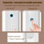 Armoire blanche 16,14 po avec empreintes digitales