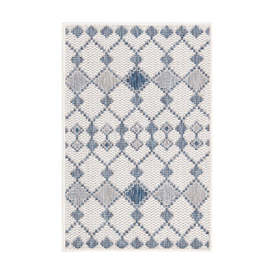 Tapis extérieur ivoire Traliccio