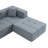 Shaped Convertible Modular Couch,6-Seater  Boneless Couches For Living Room, Apartment, No Assembly