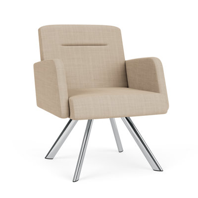 Chaise d'invité pivotante en acier Willow