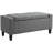 Versatile Linen Ottoman With Spacious Storage And Plush Seating For Living Room