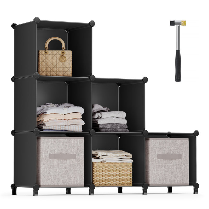 6 Pair Stackable Shoe Storage Cabinet