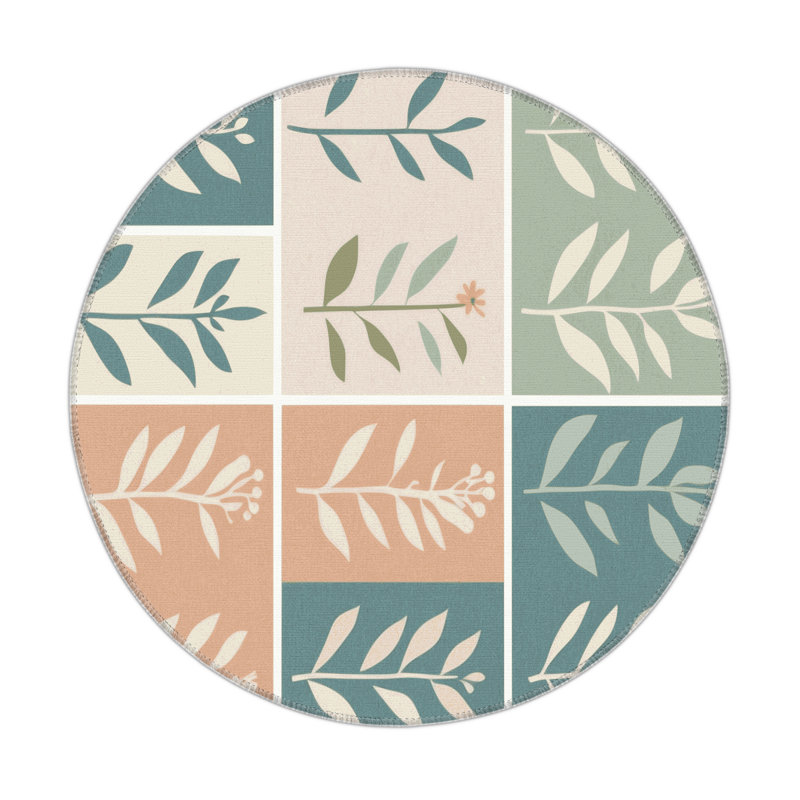 Nature's Song Indoor And Outdoor Area Rug, Round 5'