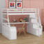 Lit mezzanine simple avec tiroirs Jeffree Kids-658100730-622586012