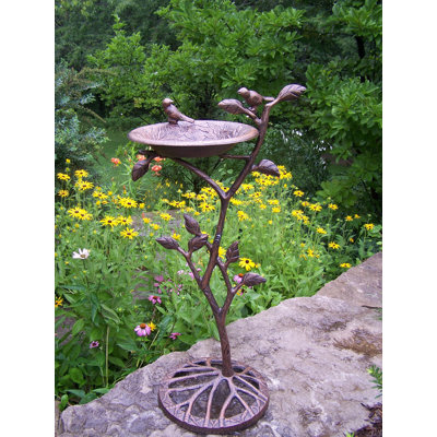 Bird Bath, Antique Bronze