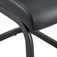 Chaises de salle à manger en faux cuir modernes avec base chromée (ensemble de 4)-492337269-502876469-508807005