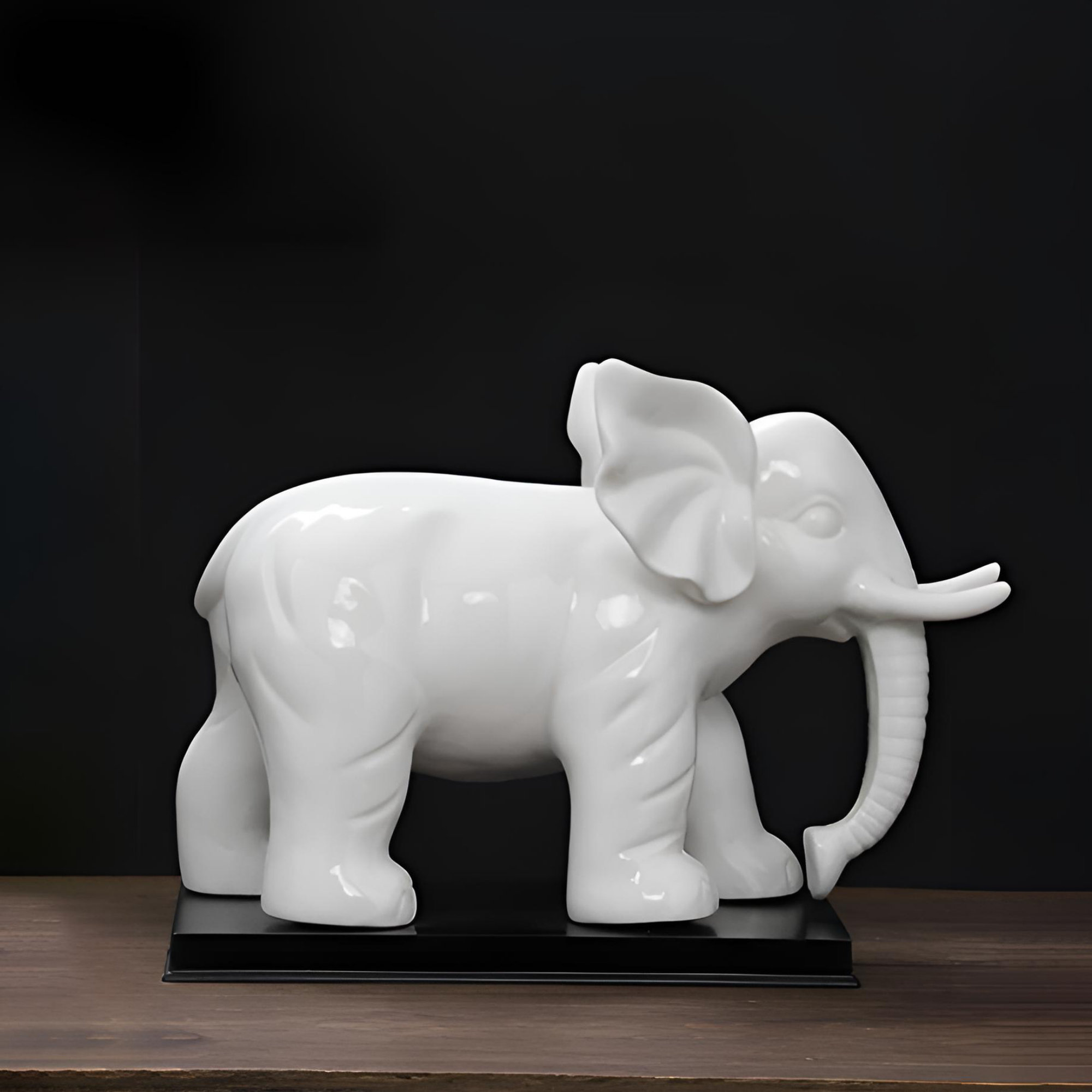 Infinity Elegant Ceramic Wealth Elephant Statue - Home Decor Craft | Wayfair, image size:2000x2000