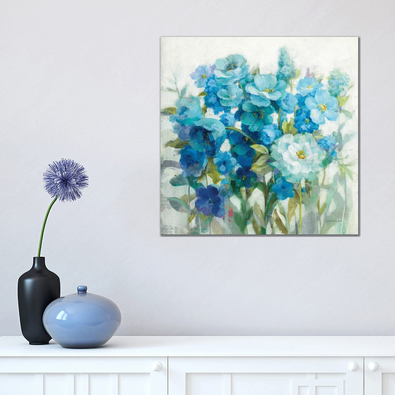 Summer Blues by Danhui Nai - Wrapped Canvas Painting, 45.72 cm H x 45.72 cm W