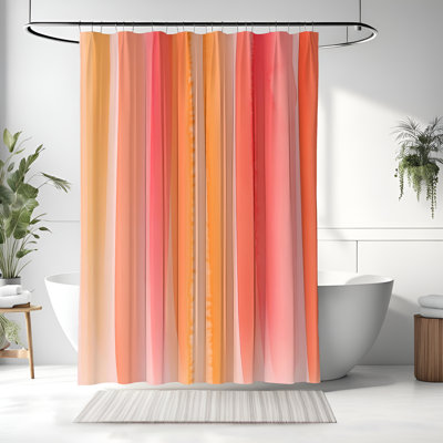 Rideau de douche avec tapis de bain