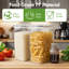 BAOKALER 9,5 L / 321 oz de rangement pour farine de céréales, 2 grands contenants de rangement pour aliments Garde-manger hermétiques pour farine, sucre