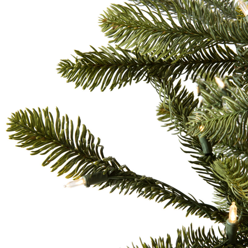 Alberta Pre-Lit Spruce Modern Artificial Christmas Tree, 7.5' H