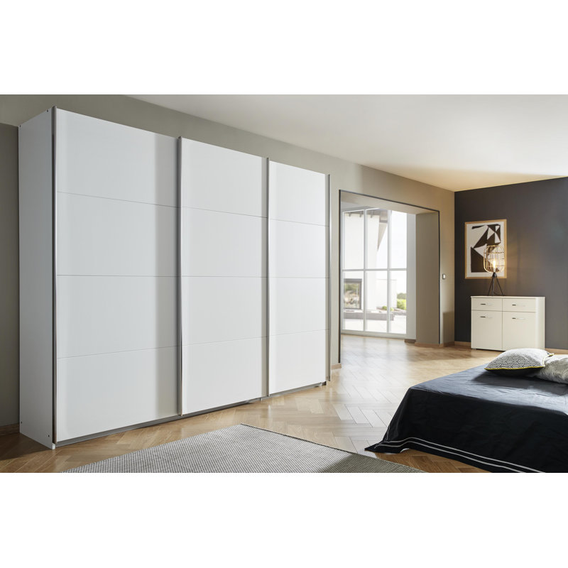 Kulmbach 3 Sliding Door Wardrobe 360 cm Alpinwhite INCL. Delivery and Assembly, 210cm