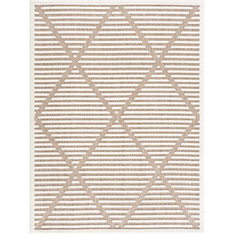 Tapis intérieur / extérieur rectangulaire Benthe, Rectangle 6 pi 7 po x 9 pi