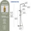 Thermostatic Shower System with Rain Shower, Chrome-134034048