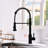 Touchless Kitchen Faucet - Automatic Smart, Hands , Black, Ceramic Filler, Brass, Design Smart Automatic, Stylish-1849862425