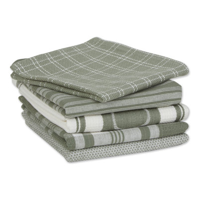 Cotton Stripe Jacquard Kitchen Towel Linen Set