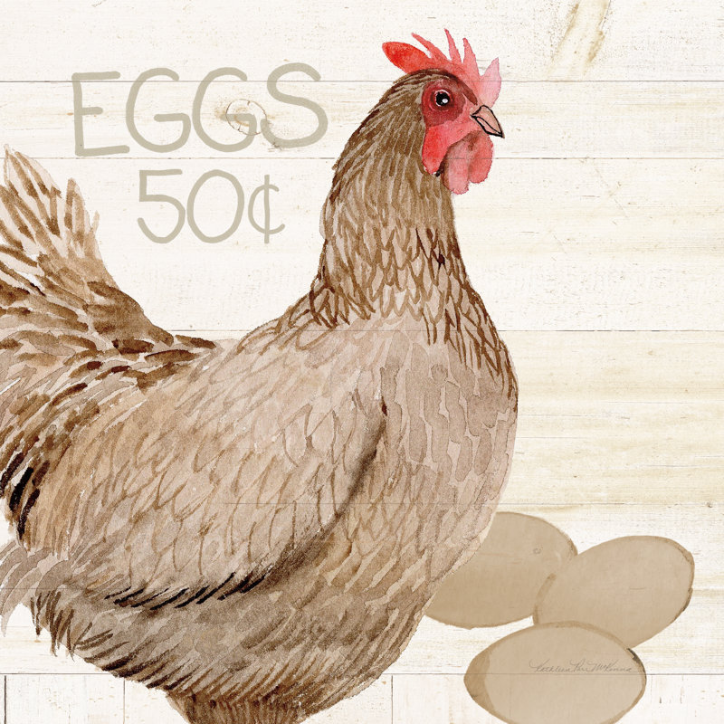 Vie à la ferme - Poulet III, H 30 po x l 30 po