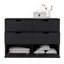 Commode double 4 tiroirs avec 2 tiroirs noirs-2102473129
