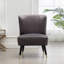 Fauteuil d'appoint contemporain en velours rembourré de mousse dense et au design unique, idéal pour améliorer le confort d'assise et l'esthétique de la pièce-85951478