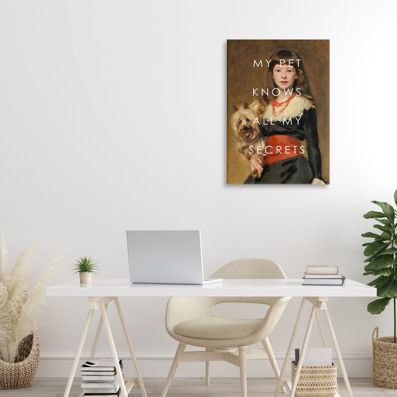 «My Pet Knows All My Secrets», conception par Corinne Haig, H 24 po x l 16 po