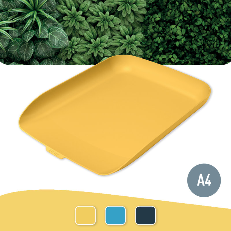 Cosy Plastic Stackable Desk Organiser, Yellow
