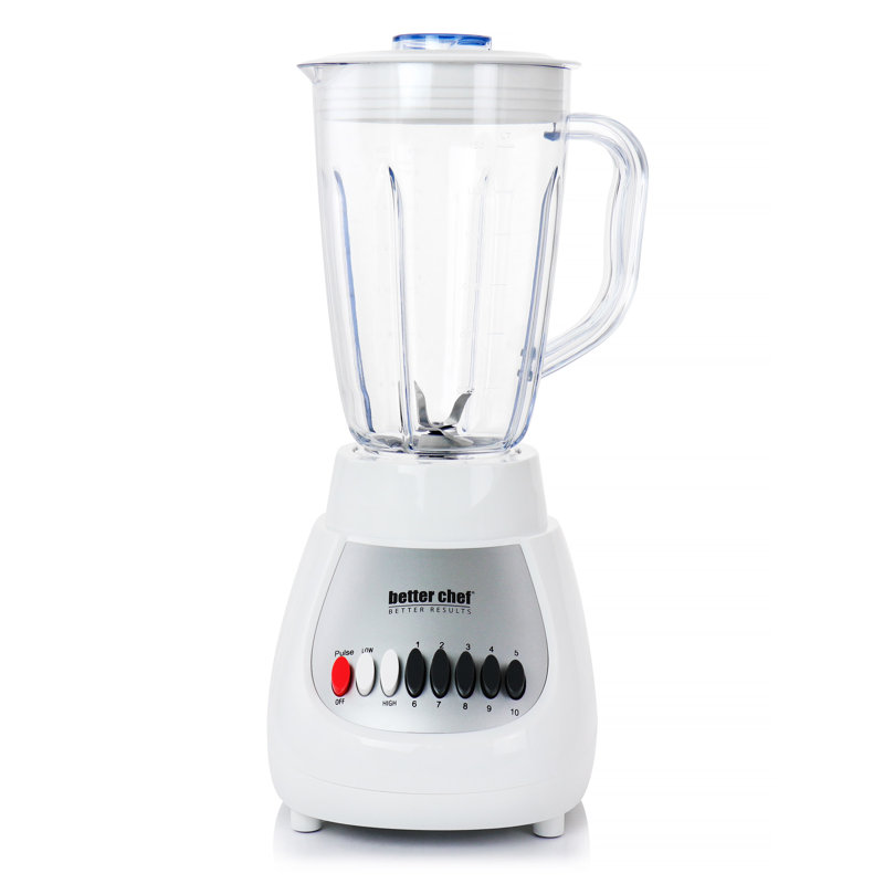 Better Chef 10 Speed 50oz. Countertop Blender, White