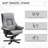 Lad Upholstered Swivel Recliner with Footstool