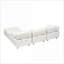 Canapés-lits canapés pliables 90,6 po Résistant aux égratignures, idéal pour les appartements | Mélange de polyester | Blanc