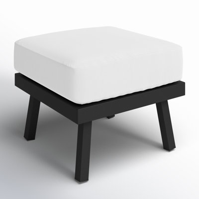 Armando Upholstered Outdoor Ottoman with Cushion