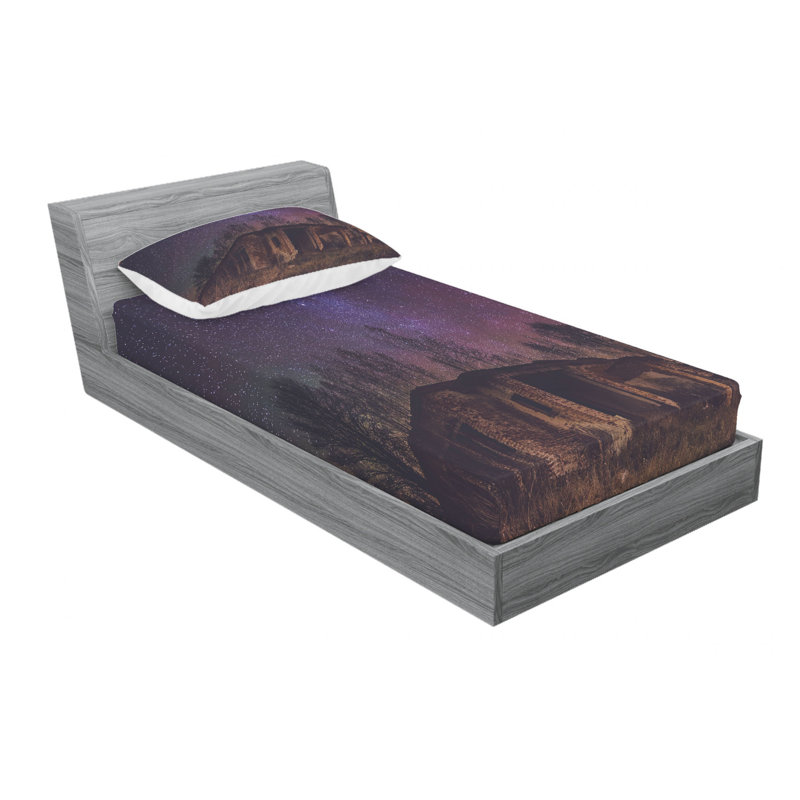 Microfiber Sheet Set, Twin Sheet Set with Fitted Sheet