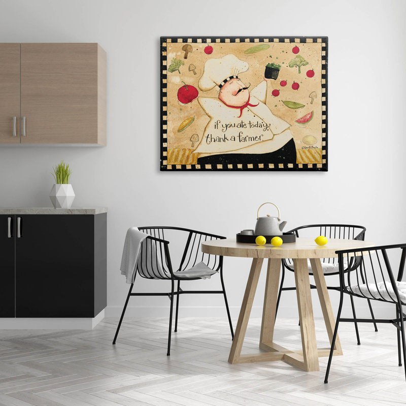 «Thank A Farmer», art mural rétro par Dan Dipaolo, H 36 po x l 48 po x P 1,5 po, Toile tendue