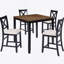 Ensemble de table de salle à manger 5 pièces à hauteur de comptoir avec 4 chaises pour petit espace, cuisine, salle à manger