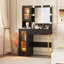Meuble-lavabo avec miroir et lumières-275096913