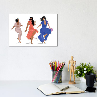 « 3 Brown Girls » par Nicholls Kobi, reproduction d’art