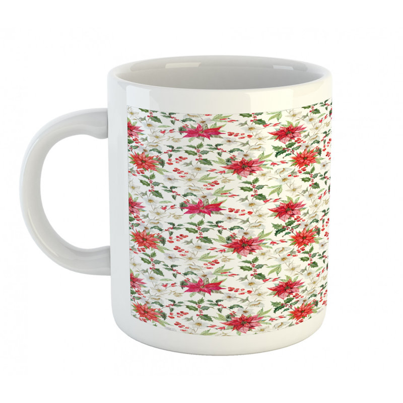 Grande tasse à café aquarelle
