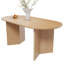 Luciana  67" Solid Oak Oval Dining Table-1987696141