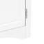 Armoire de rangement blanche triangulaire avec tablettes pratiques réglables pour plancher à usage domestique - Conforme aux exigences en matière de décoration-117049500