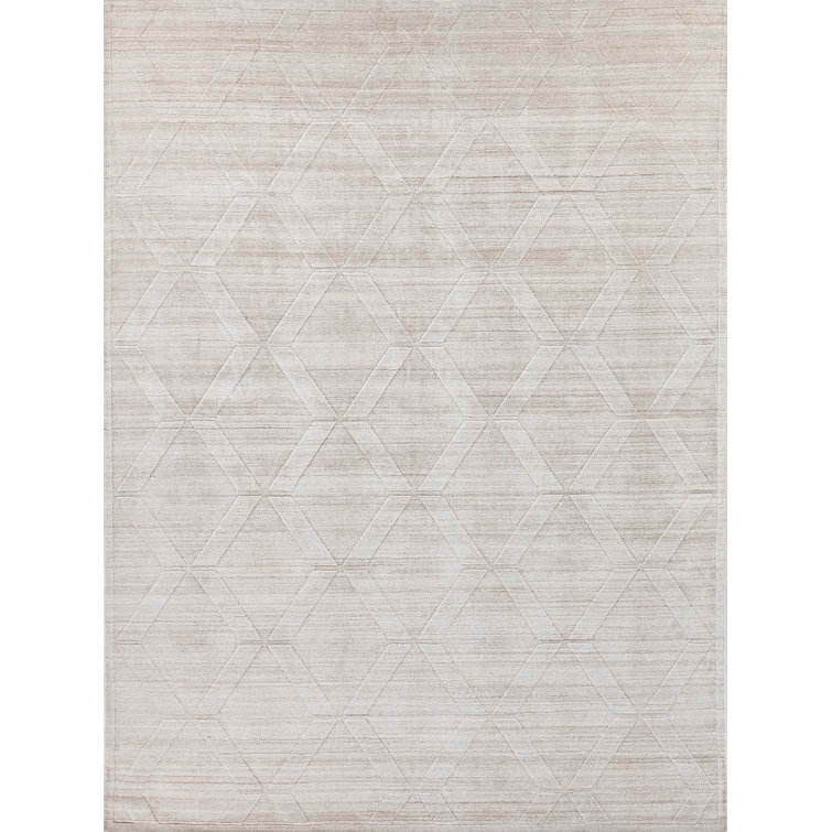 Castelli Geometric Area Rug in Light Beige