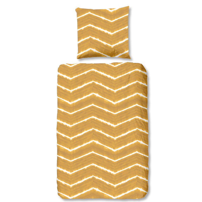 Brayden Studio Reaon Cotton Chevron / Zig Zag Duvet Cover Set with Pillowcases