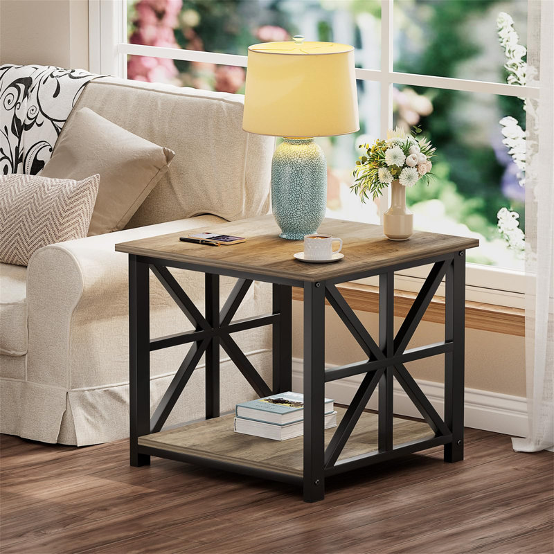 End Table, Black/Grey