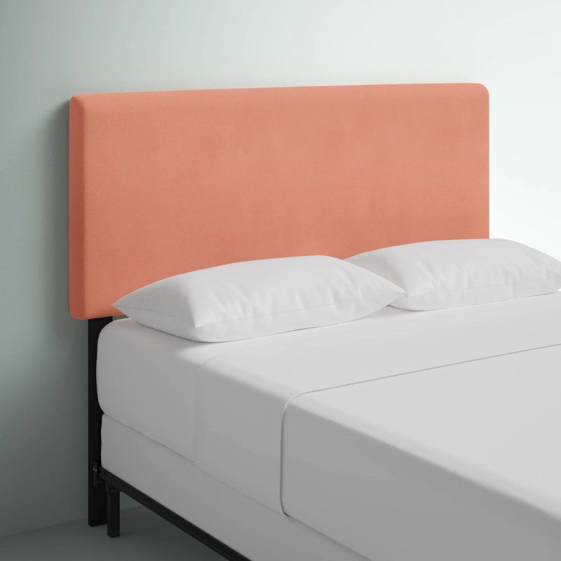 Hetherington Upholstered Headboard, Full, Classic Aubergine Velvet