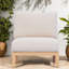 Ensemble de canapés de patio 4 pièces Modern, corde en bois d'acacia, patio spacieux