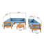 Ensemble de conversation modulaire 9 pièces Carlton-768014392