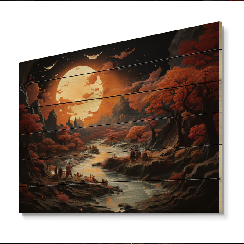 «Hinduisim Dharmas Journey The I» sur impression sur bois, H 24 po x l 32 po x P 0,78 po