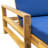 Wood Adjustable Backrest Outdoor Lounge Chair with soft cushion-1465503484