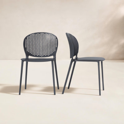Iben Stackable Patio Side Chair